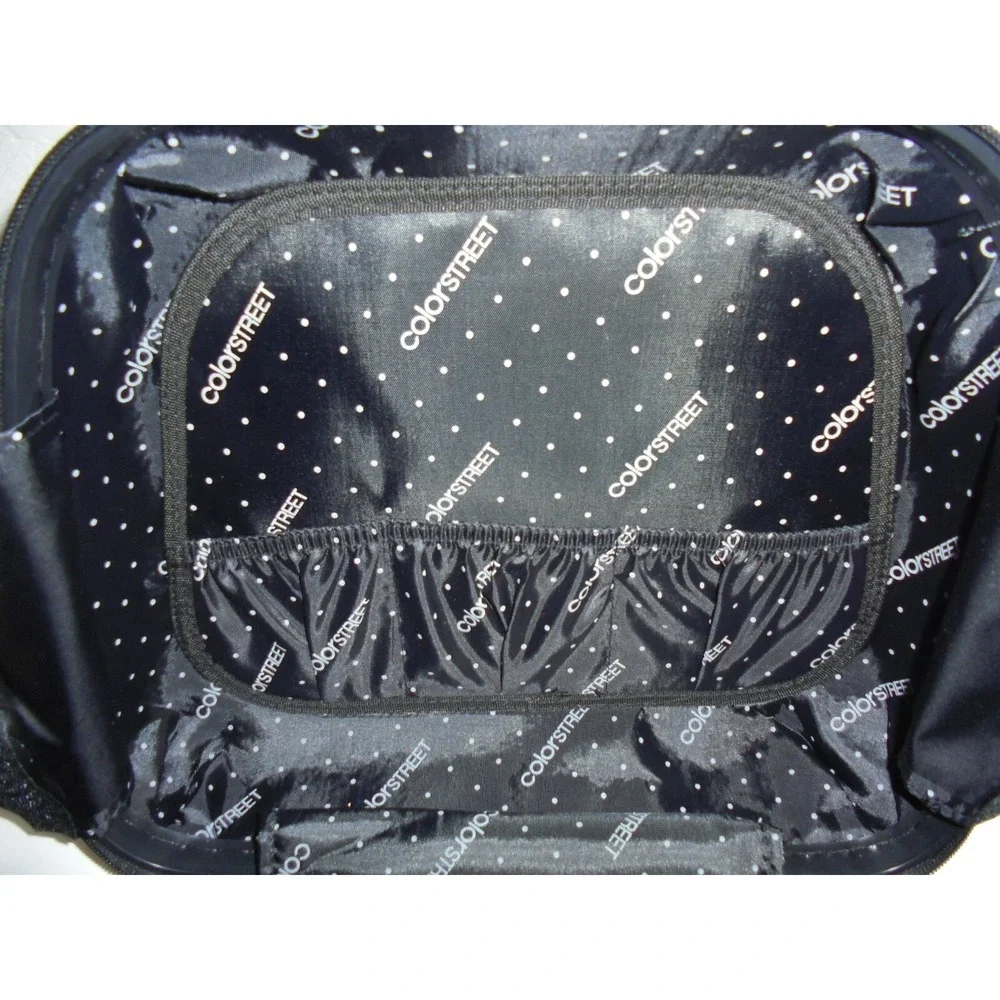 Color Street Train Case Women OS Purple Hardshell Travel Vanity Cosmetic Bag